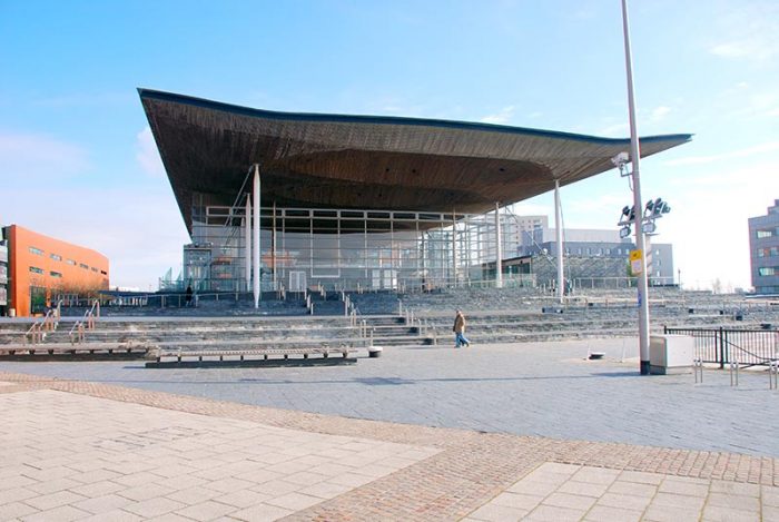 Cardiff Senedd building